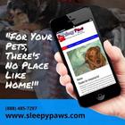 Sleepy Paws Pet Care Zeichen
