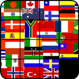 flagi przesuwne puzzle ikona