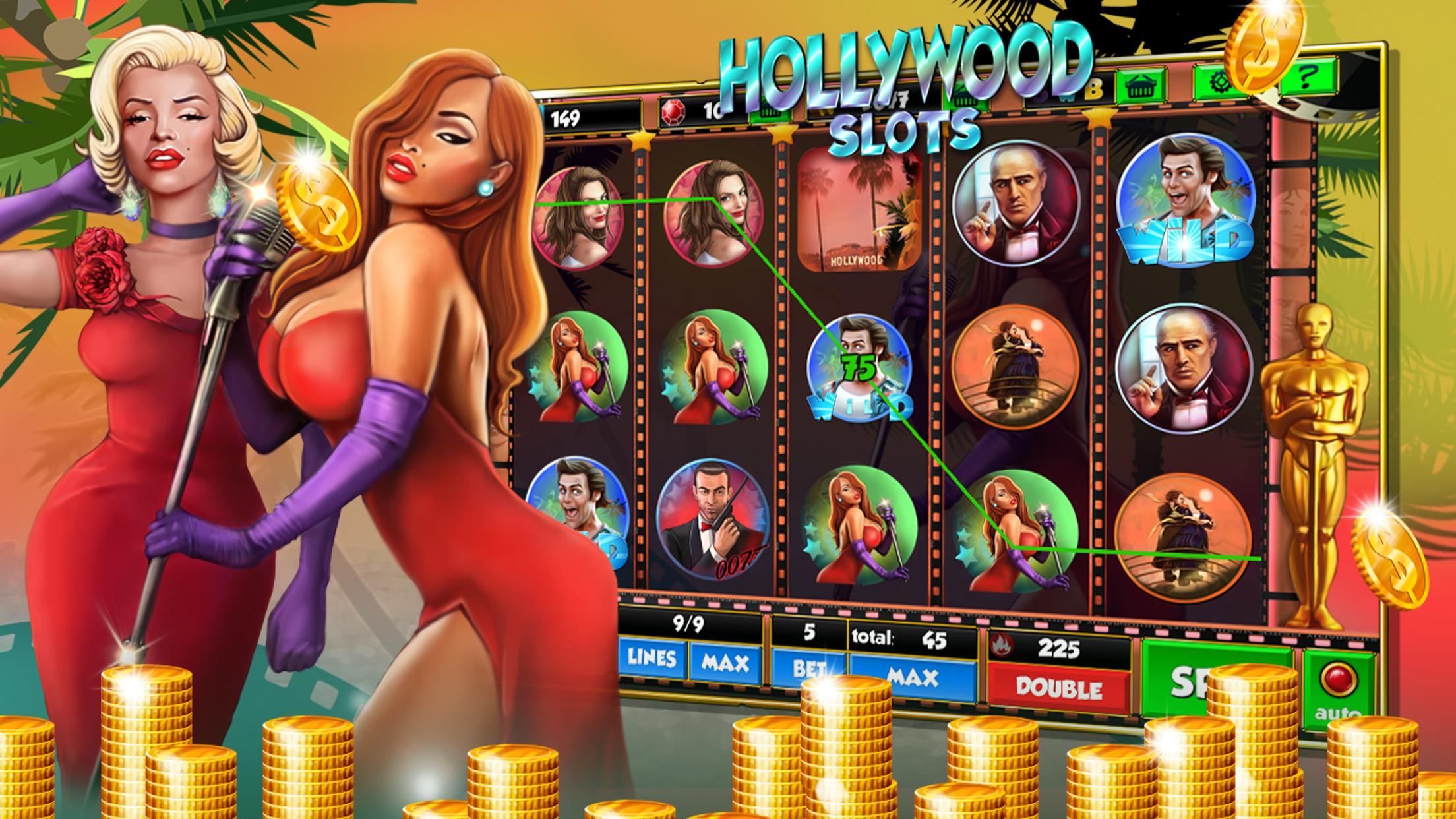 The description of Hollywood Slots App.