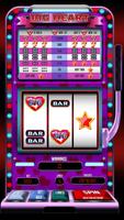 FREE Big Heart slot machine poster