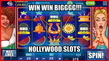 スロット：Hollywood 777  -  Slots Machines Casino ポスター
