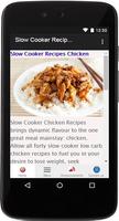 Slow Cooker Recipes Chicken capture d'écran 1
