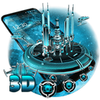 3D Space Galaxy Theme icon