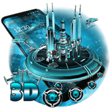 Tema do Galaxy 3D Space ícone