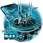 Tema do Galaxy 3D Space ícone
