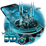 Thème Galaxy Space 3D icône