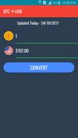 BTC to USD Converter โปสเตอร์