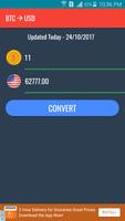 BTC to USD Converter تصوير الشاشة 1