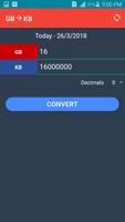 GB to KB Converter capture d'écran 1