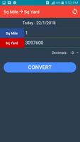 Square Yard to Square Mile Converter capture d'écran 2