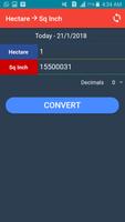 Square Inch to Hectare Converter capture d'écran 2