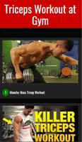Triceps Workout at Gym Affiche
