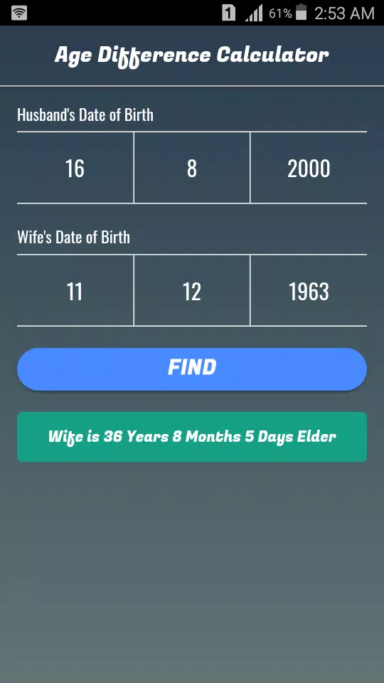 Age Difference Calculator APK for Android Download