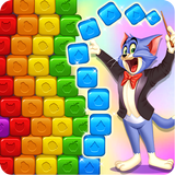 tom gatito cubo aplastar icono