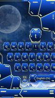 blue spacecraft keyboard ufo stars alien trek স্ক্রিনশট 2