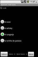 Spanish Food Language Guide captura de pantalla 1