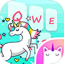 Sparkle Unicorn Emoji & GIF Clavier Thème APK