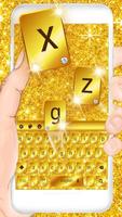 Thème du clavier Glitter Gold capture d'écran 1
