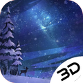 Sparkle Snowy Night Depth Live Wallpaper