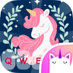 Sparkle Pink Unicorn Bàn phím Chủ đề cho Girls