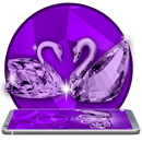 Crystal purple swan theme APK