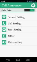 Call & SMS Announcer-Dual ảnh chụp màn hình 1