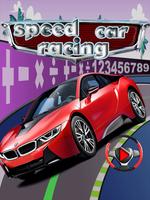 پوستر Traffic High Speed Car Racing