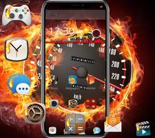 Flame Speed Car Wallpapers &amp; Lock Screen โปสเตอร์