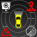 Speed Cameras Traffic Alerts Radarbot : Earth Maps icône