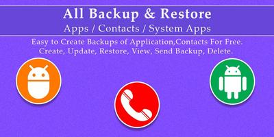 All Backup & Restore - Apps & Contact Backup Data 海报