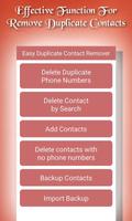 Easy Duplicate Contact Remover capture d'écran 1