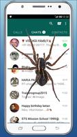 Real Spider crawl in phone screen scary Joke โปสเตอร์