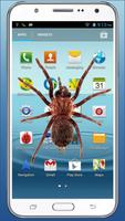 Real Spider crawl in phone screen scary Joke syot layar 1