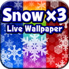 Snow×3 -Free Live wallpaper- ikona