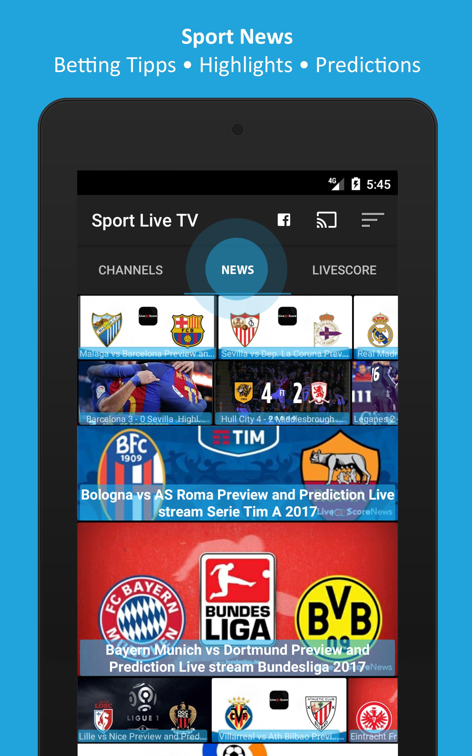 Sport Live Television - Football TV for Android - APK Download