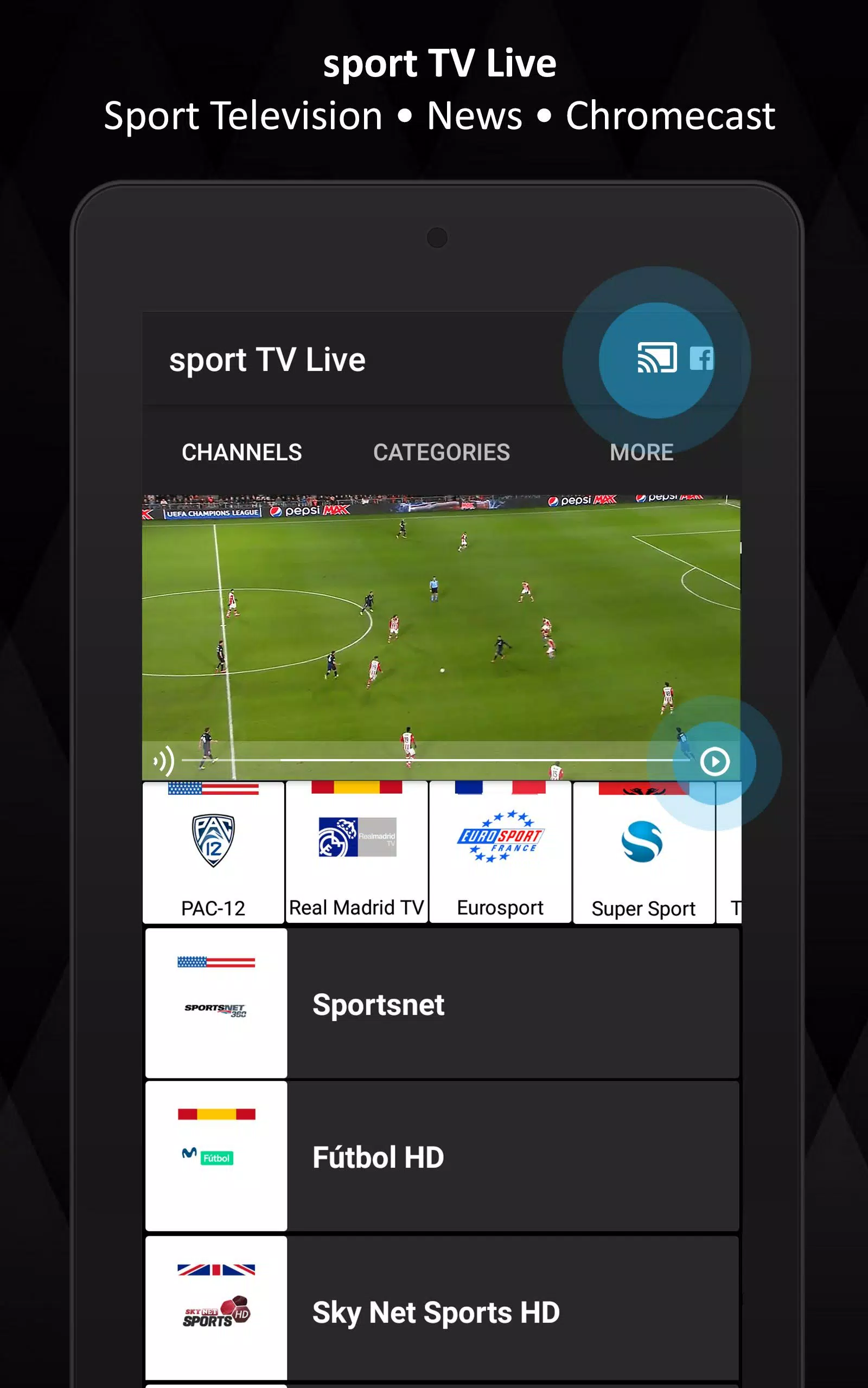 Descarga de APK de sport TV Live para Android