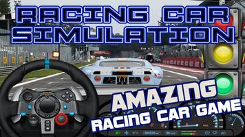 Sports Car Game Simulation Affiche