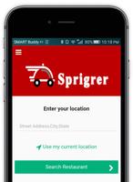 Sprigrer Food Order & Delivery الملصق