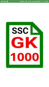SSC GK 1000 ( Live App ) poster