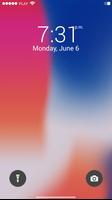 launcher for iPhone X and  Lock Screen capture d'écran 1