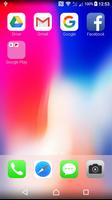 launcher for iPhone X and  Lock Screen capture d'écran 2