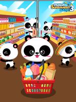 panda supermarché match 3 Affiche