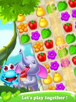 bombardeo de frutas en flor Poster