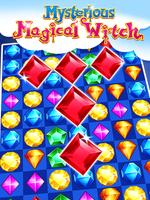 mysterious magical witch jewel puzzle poster