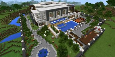 Modern house for MCPE poster