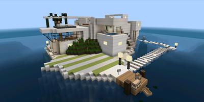House on the island for MCPE Affiche