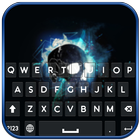 Neon Skull Keyboard أيقونة