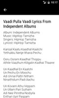 Lyrics Hiphop Tamizha Songs plakat