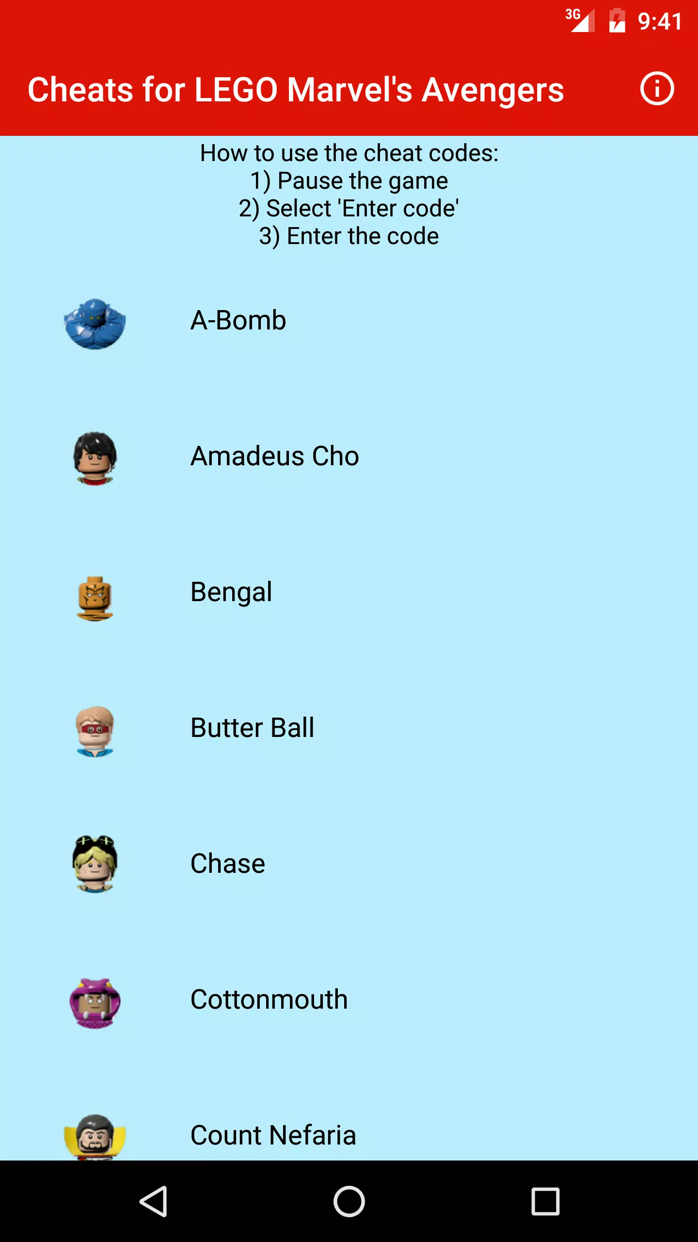 Cheats: LEGO Marvel's Avengers APK for Android Download