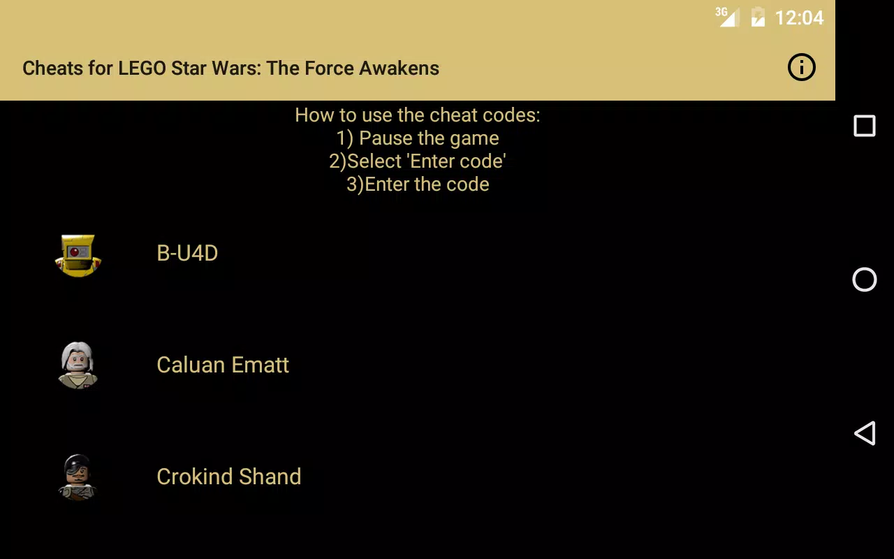 Cheats for LEGO Star Wars: TFA APK for Android Download
